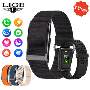 LIGE Smart Watch Fitness Band with Heart Rate & Blood Pressure Monitor, Waterproof