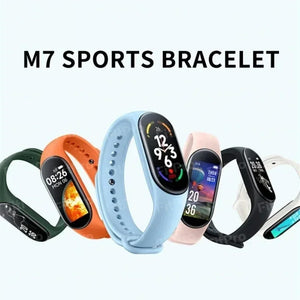 M7 Smartwatch Fitness Tracker with Heart Rate & Blood Pressure for Xiaomi & iPhone