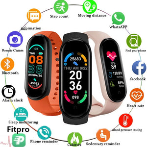 M6 Smart Fitness Watch – Waterproof Multi-Function Health & Sports Tracker