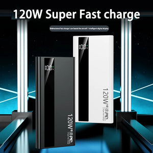 XIAOMI 200000mAh High Capacity 120W PowerBank Super Fast Charging Portable External Battery Powerbank For Iphone Samsung Huawei