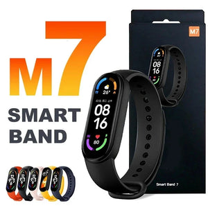 M7 Smartwatch Fitness Tracker with Heart Rate & Blood Pressure for Xiaomi & iPhone