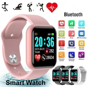 Y68 Smartwatch for Men & Women – Bluetooth Music, Fitness Tracker, Sleep Monitor, Sports Wristband