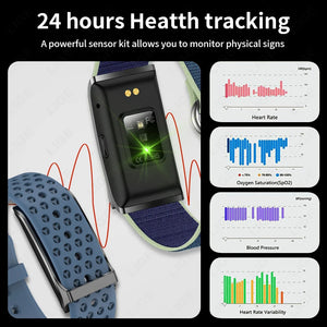 Sport Fitness Tracker Smart Bracelet with Heart Rate & BP Monitor